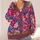 Vibrant Wildflower Garden in Jewel Tones for Creative Everyday Layering All-over Print Knitted Cardigan - 4