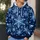 Blue And White Snowflakes For Crisp Winter Days And Cozy Cold-Weather Style All-over Print Hoodie (Lightweight) - 5