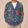Colorful Folk Floral Blooms for Everyday Layering and Creative Weekend Style All-over Print Knitted Cardigan - 6