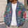 Colorful Folk Floral Blooms for Everyday Layering and Creative Weekend Style All-over Print Knitted Cardigan - 5