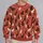 Seated Cat Folk Motifs for Cozy Autumn Outings and Everyday Cat Lovers All-over Print Knitted Sweater - 2