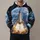 Space Shuttle Launch Over Earth for Stargazing, Science Fairs, and Everyday Adventure All-over Print Hoodie (Lightweight) - 1