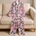 Blush Leopard Bow Loungewear for Cozy Nights and Sleepovers, Gifts for Girls at Home Satin Pajamas Set - 5