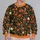 Jack-O'-Lantern And Bat Halloween Collage For Festive Autumn Outings All-over Print Knitted Sweater - 2