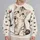 Wide-Eyed Tabby Kitten with Paw Prints for Playful Everyday Casual Outings and Cat Lovers All-over Print Knitted Sweater - 2