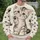 Wide-Eyed Tabby Kitten with Paw Prints for Playful Everyday Casual Outings and Cat Lovers All-over Print Knitted Sweater - 6