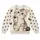 Wide-Eyed Tabby Kitten with Paw Prints for Playful Everyday Casual Outings and Cat Lovers All-over Print Knitted Sweater - 4
