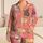 Sweet Coral Cat And Heart Repeat For Cozy Nights, Sleepovers, And Gifted Her Style Satin Pajamas Set - 1