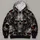Red-Eyed Skull and Bone Motifs for Dark Alternative Style and Halloween Nights All-over Print Hoodie (Lightweight) - 4
