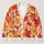 Autumn Maple Leaves in Warm Tones for Cozy Everyday Layering and Nature Lovers All-over Print Knitted Cardigan - 1