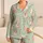 Mint Green Guinea Pig Sleepwear for Cozy Nights, Lounging, and Weekend Home Comfort Satin Pajamas Set - 1