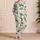Sea Turtle, Seahorse And Crab Ocean Motifs For Beach Getaways And Cozy Resort Days Satin Pajamas Set - 4