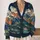 Cosmic Mountain Landscape For Relaxed Layering And Stargazing Weekends For Women All-over Print Knitted Cardigan - 2