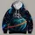 Seated Astronaut on Ringed Planet for Cosmic Adventures and Everyday Exploration All-over Print Hoodie (Lightweight) - 4