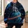 Seated Astronaut on Ringed Planet for Cosmic Adventures and Everyday Exploration All-over Print Hoodie (Lightweight) - 6