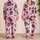 Tropical Hibiscus And Monstera Resort Vacation Wear For Women On Warm Getaway Days Satin Pajamas Set - 2