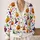 Rainbow Halloween Pumpkins And Witch Hats For Festive Autumn Gatherings For Women All-over Print Knitted Cardigan - 2