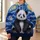 Starry Sky Panda Beneath Golden Cosmic Whirls for Relaxed Weekend Outdoor Adventures All-over Print Hoodie (Lightweight) - 6