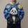 Starry Sky Panda Beneath Golden Cosmic Whirls for Relaxed Weekend Outdoor Adventures All-over Print Hoodie (Lightweight) - 1