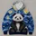 Starry Sky Panda Beneath Golden Cosmic Whirls for Relaxed Weekend Outdoor Adventures All-over Print Hoodie (Lightweight) - 4