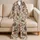Ivory Bohemian Paisley Lounge Style For Cozy Nights And Weekend Getaways For Women Satin Pajamas Set - 5