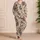 Ivory Bohemian Paisley Lounge Style For Cozy Nights And Weekend Getaways For Women Satin Pajamas Set - 4