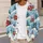 Santa Sleigh Holiday Cheer for Festive Winter Gatherings and Cozy Everyday Style for Women All-over Print Knitted Cardigan - 5