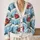 Santa Sleigh Holiday Cheer for Festive Winter Gatherings and Cozy Everyday Style for Women All-over Print Knitted Cardigan - 2
