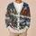Santa Sleigh Snowy Woodland Flowers For Cozy Holiday Layering Gift For Women All-over Print Knitted Cardigan - 6