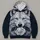 White Wolf and Rose Portrait for Bold Nature Lovers and Winter Nights All-over Print Hoodie (Lightweight) - 4