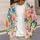 Watercolor Floral Elegance for Relaxed Everyday Layering, Women's Spring Outings All-over Print Knitted Cardigan - 5