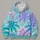 Pastel Palm Tree Silhouettes for Relaxed Tropical Getaways and Everyday Escapes All-over Print Hoodie (Lightweight) - 4