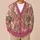 Pink Tulip And Orchid Botanical Garden For Everyday Spring Layering And City Strolls All-over Print Knitted Cardigan - 6