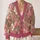 Pink Tulip And Orchid Botanical Garden For Everyday Spring Layering And City Strolls All-over Print Knitted Cardigan - 2