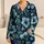 Navy Hibiscus Blooms For Tropical Resort Nights And Coastal Vacations Women Outfit Satin Pajamas Set - 1