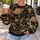 Quirky Brown Cartoon Faces for Casual Streetwear and Creative Everyday Style All-over Print Knitted Sweater - 5