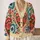 Colorful Folk Heart Floral Motifs for Everyday Layering, Romantic Casual Style for Women All-over Print Knitted Cardigan - 2