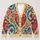 Colorful Folk Heart Floral Motifs for Everyday Layering, Romantic Casual Style for Women All-over Print Knitted Cardigan - 1