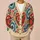 Colorful Folk Heart Floral Motifs for Everyday Layering, Romantic Casual Style for Women All-over Print Knitted Cardigan - 6