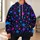 Purple Blue And Pink Stars For Everyday Streetwear And Casual Outings All-over Print Hoodie (Lightweight) - 6