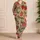 Khaki Strawberry Motif for Summer Lounging, Beach Days, Weekend Trips, and Gifts for Her Satin Pajamas Set - 4