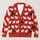 Cream Sheep Motif For Cozy Rural Layering, Casual Country Style For Women And Farmers All-over Print Knitted Cardigan - 1