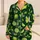 Deep Forest Green Lime Slice Motif For Summer Vacations And Resort Nights Gift Idea Satin Pajamas Set - 1