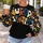 Colorful Abstract Letter Shapes for Creative Streetwear and Casual Weekend Style All-over Print Knitted Sweater - 5