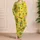 Cheerful Pineapple Motif For Sunny Getaways And Cozy Lounging By The Poolside Days Satin Pajamas Set - 4
