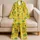 Cheerful Pineapple Motif For Sunny Getaways And Cozy Lounging By The Poolside Days Satin Pajamas Set - 5