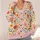 Watercolor Wildflower Blooms for Relaxed Coastal Layering, Women's Everyday Style All-over Print Knitted Cardigan - 4