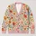 Watercolor Wildflower Blooms for Relaxed Coastal Layering, Women's Everyday Style All-over Print Knitted Cardigan - 1