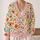 Watercolor Wildflower Blooms for Relaxed Coastal Layering, Women's Everyday Style All-over Print Knitted Cardigan - 2
