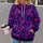 Magenta Violet Baroque Swirls for Night Out and Everyday Alternative Street Style All-over Print Hoodie (Lightweight) - 2